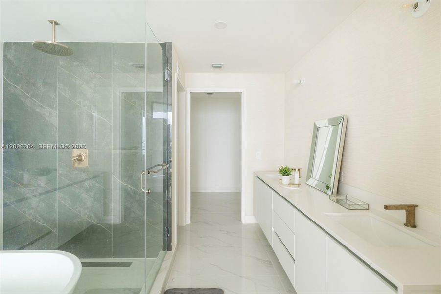 Furnished interior view inside a new home in Aria Reserve, Miami (Image 15).