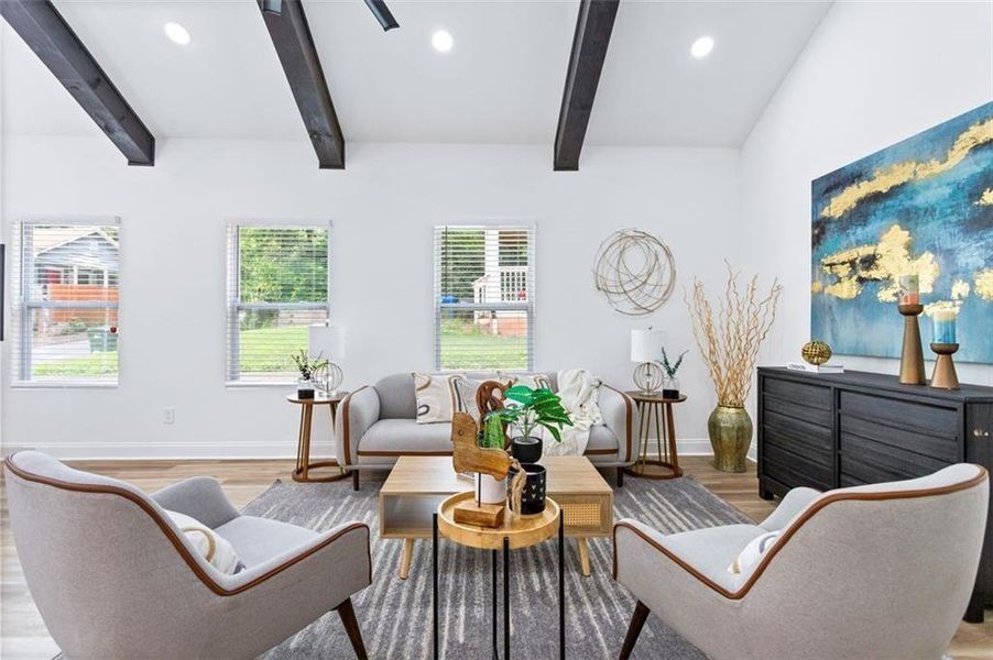 Furnished interior view inside a new home in , Atlanta (Image 8).
