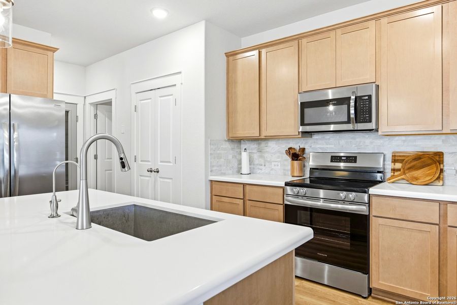 Furnished interior view inside a new home in , New Braunfels (Image 14).