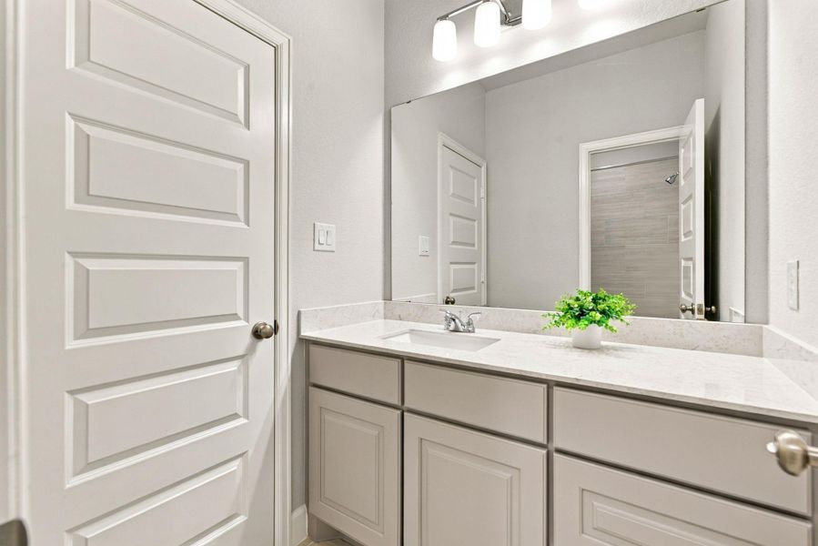 Furnished interior view inside a new home in The Highlands, Porter (Image 32).
