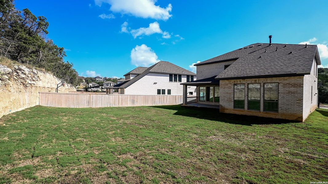Exterior details and patio area of a home in Hidden Canyon, San Antonio (Image 4).