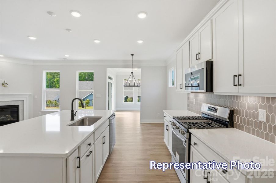 Furnished interior view inside a new home in Enclave at Riverdale, Huntersville (Image 12).