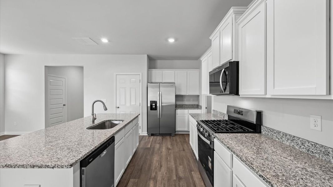 Furnished interior view inside a new home in Highland Hills, Graniteville (Image 4).