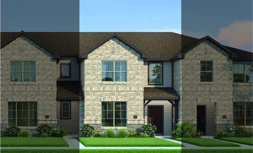 Travis with Elevation 5B Stone Exterior 2023 Townhomes Travis with Elevation 5B Stone Exterior 2023 Townhomes