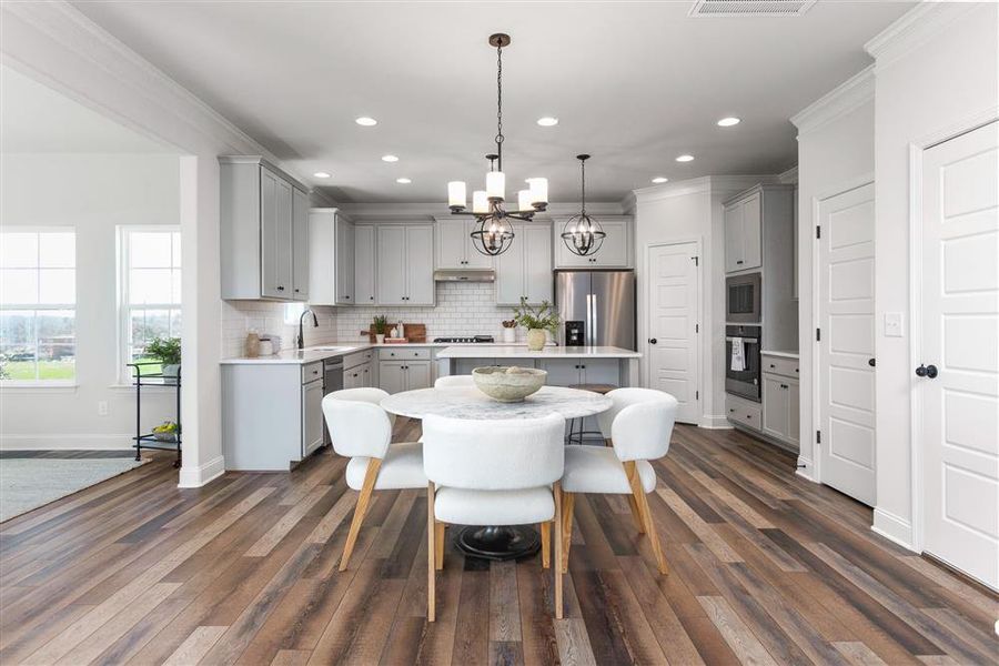 Furnished interior view inside a new home in Miller's Reserve, Winston-Salem (Image 17).
