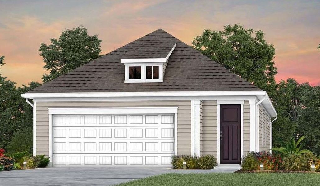 Exterior in new home design at 55+ Active Adult Del Webb near Nashville. Exterior in new home design at 55+ Active Adult Del Webb near Nashville.