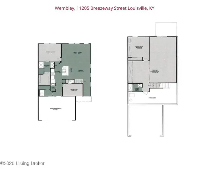 2D floor plan layout of this home in Windcrest Farms, Louisville, KY (Image 1). 2D floor plan layout of this home in Windcrest Farms, Louisville, KY (Image 1).