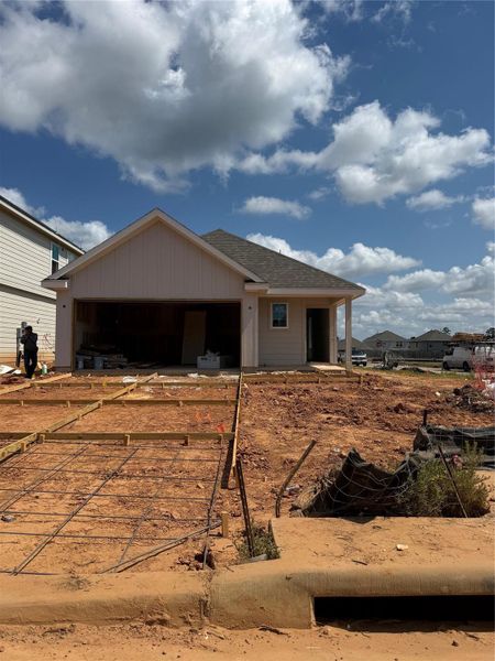 In-progress construction of a new home in River's Edge, Conroe, TX (Image 23).