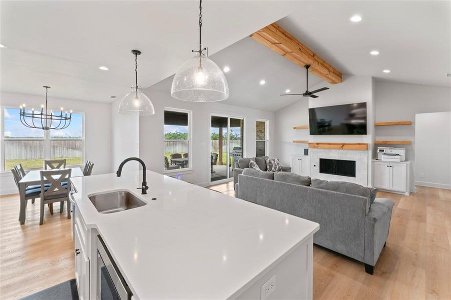 Furnished interior view inside a new home in , Abilene (Image 5).