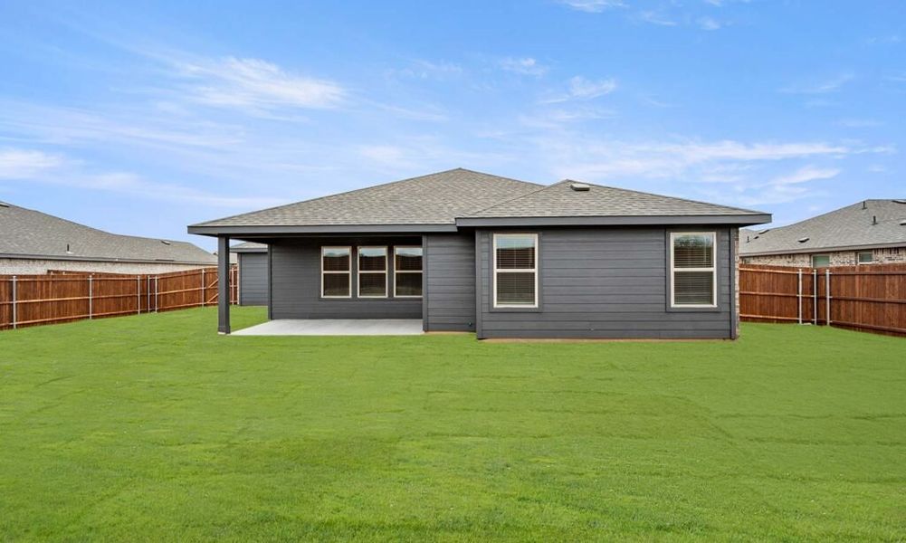 Representative exterior photo of a completed home built from the Walden II by Impression Homes in Stone Eagle, Azle, TX (Image 24).
