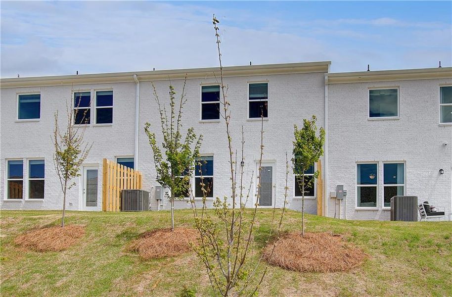 Exterior details and patio area of a home in Bowers Farm, McDonough (Image 4).