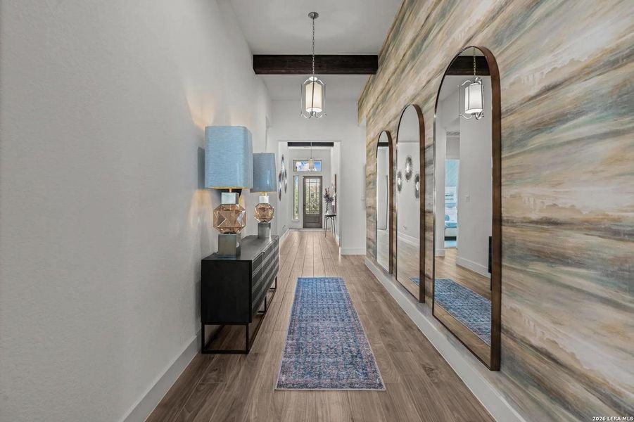 Furnished interior view inside a new home in Ventana - 60', Bulverde (Image 7).