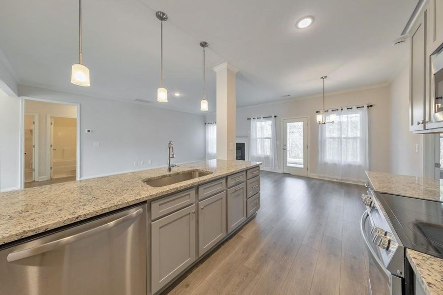 Furnished interior view inside a new home in , Dawsonville (Image 8).