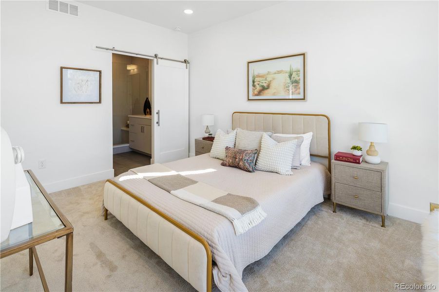 Furnished interior view inside a new home in , Denver (Image 29).