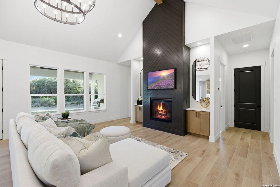 Furnished interior view inside a new home in , Bulverde (Image 19).