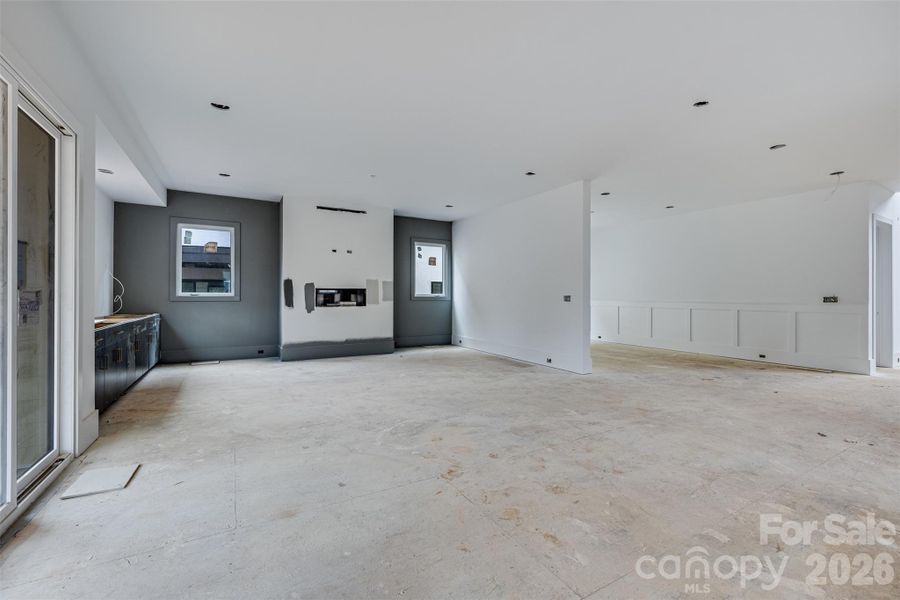 You can see how open the, but defined the floorplan layout is.