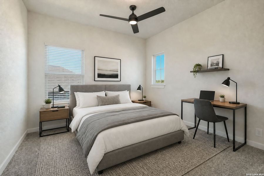Furnished interior view inside a new home in Foxbrook, Schertz (Image 9). Furnished interior view inside a new home in Foxbrook, Schertz (Image 9).