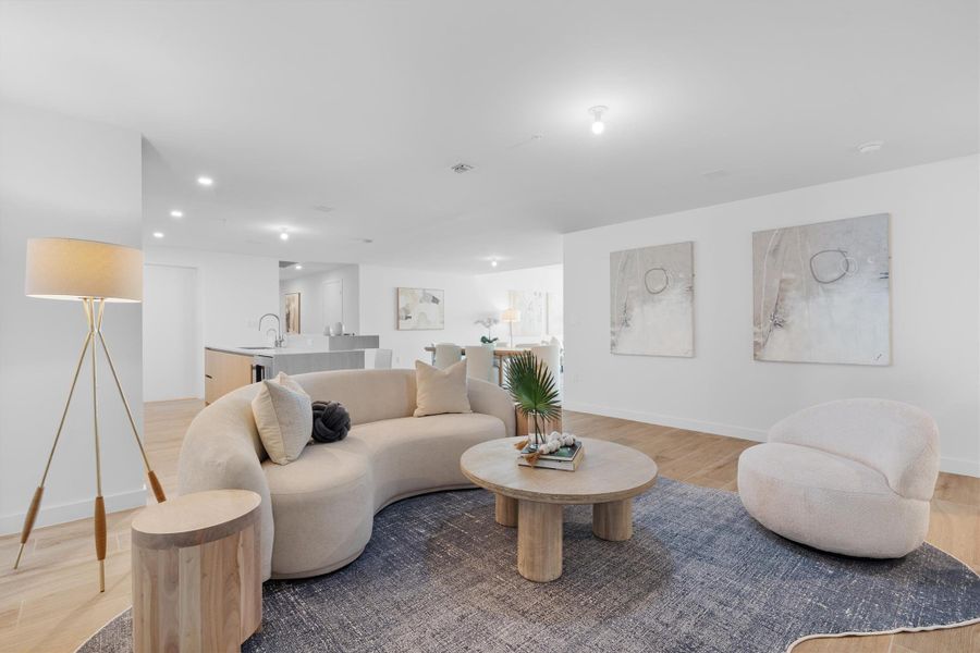 Furnished interior view inside a new home in , Pompano Beach (Image 29).
