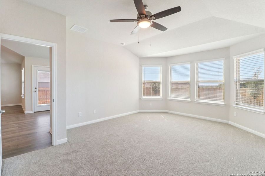 Spacious, unfurnished interior of a new home in Legendary Trails - Premier Series, Cibolo (Image 30). Spacious, unfurnished interior of a new home in Legendary Trails - Premier Series, Cibolo (Image 30).