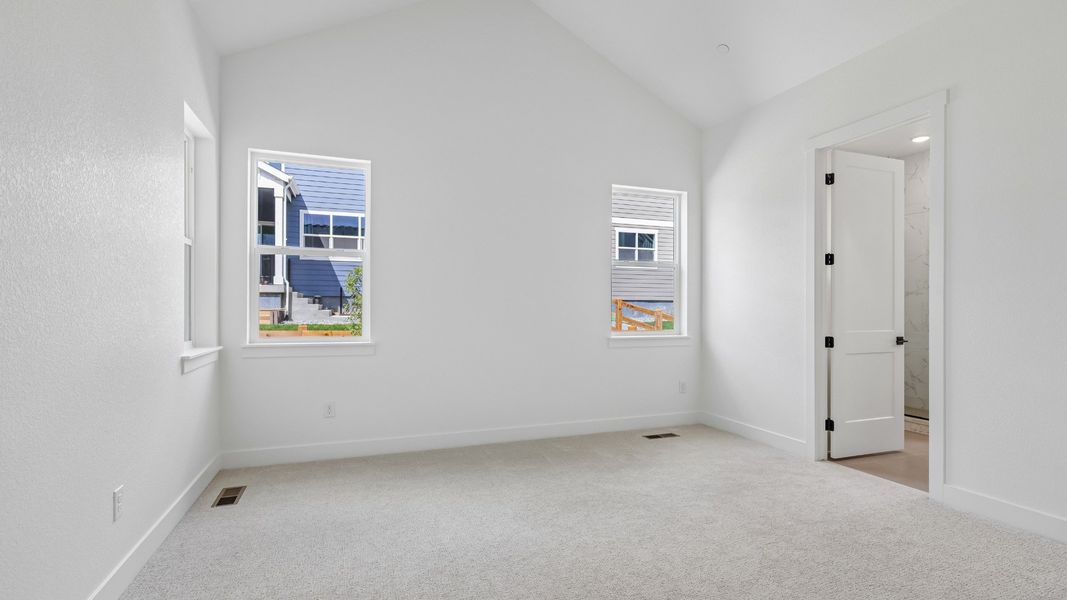 Owner's suite with natural light, thoughtful design, and a welcoming feel Owner's suite with natural light, thoughtful design, and a welcoming feel