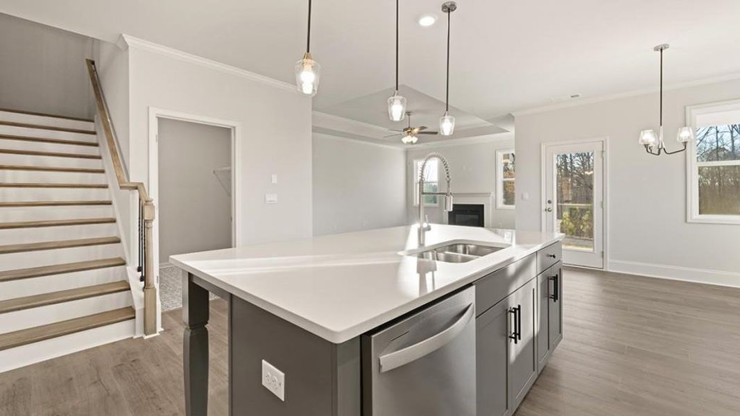 Furnished interior view inside a new home in Butner Estates, South Fulton (Image 4).