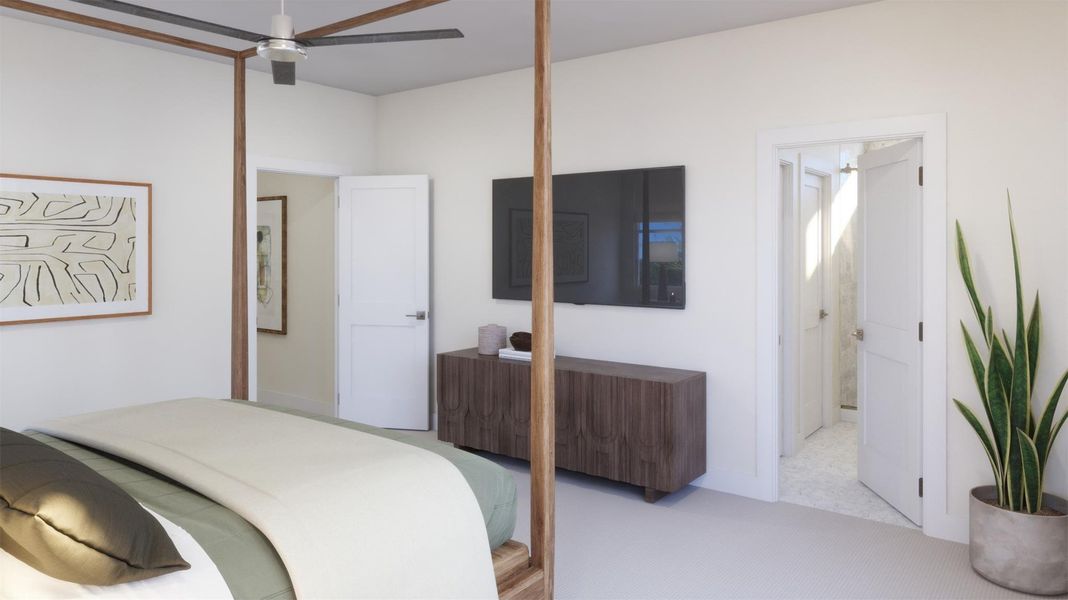 Furnished interior view inside a new home in , Kyle (Image 11).