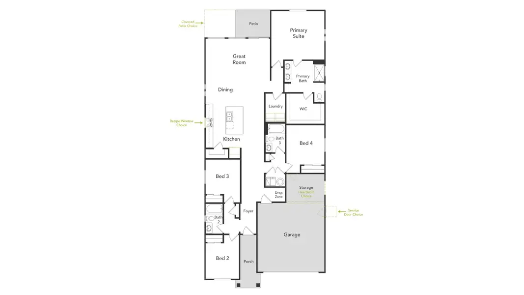 2D floor plan layout of this home in North Copper Canyon, Surprise, AZ (Image 2). 2D floor plan layout of this home in North Copper Canyon, Surprise, AZ (Image 2).
