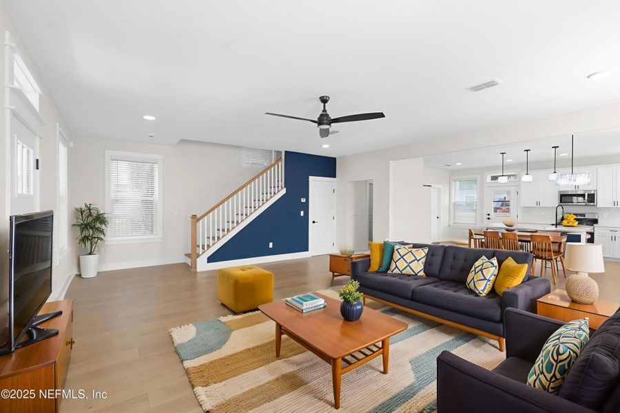 Furnished interior view inside a new home in , Jacksonville (Image 6). Furnished interior view inside a new home in , Jacksonville (Image 6).