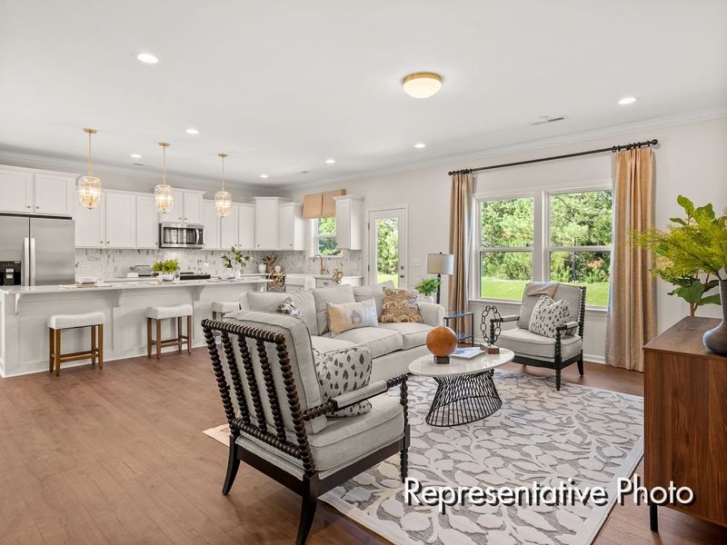 Furnished interior view inside a new home in Autumn Ridge, High Shoals (Image 6).