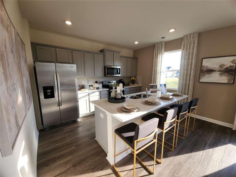 Furnished interior view inside a new home in Cedar Ridge - Locust Grove Station, Locust Grove (Image 4). Furnished interior view inside a new home in Cedar Ridge - Locust Grove Station, Locust Grove (Image 4).