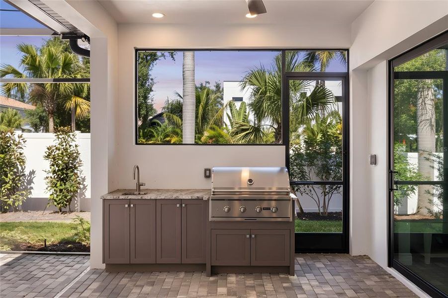 Exterior details and patio area of a home in , Sarasota (Image 29).