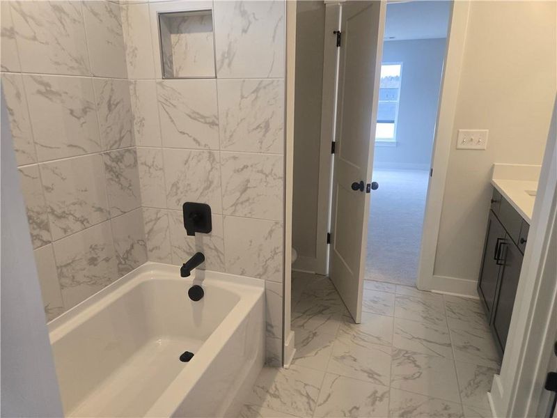 Furnished interior view inside a new home in Twin Lakes, Hoschton (Image 7). Furnished interior view inside a new home in Twin Lakes, Hoschton (Image 7).