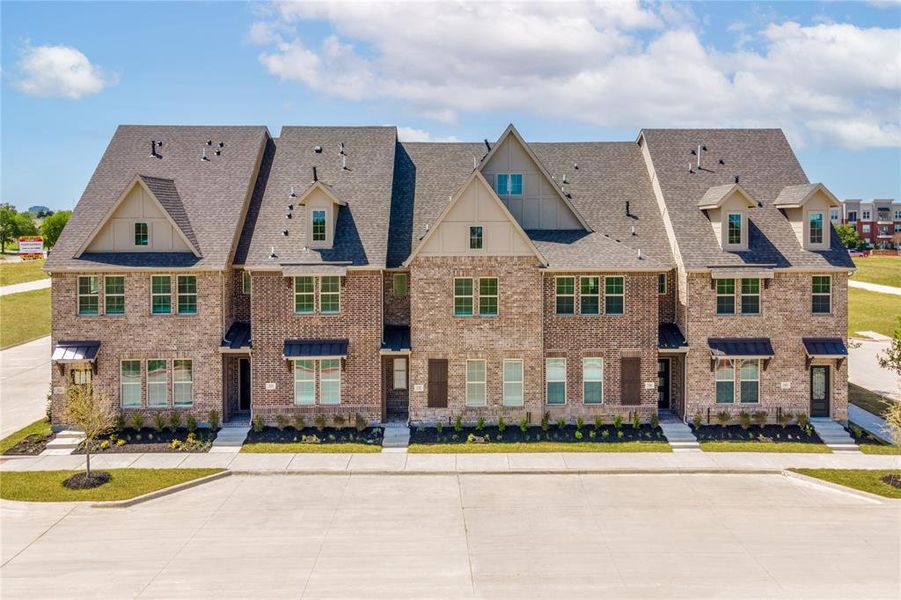 Beazer Homes Plano Gateway Watercolor. This is not an actual photo of the townhome but is an actual photo of the Watercolor floorplan.