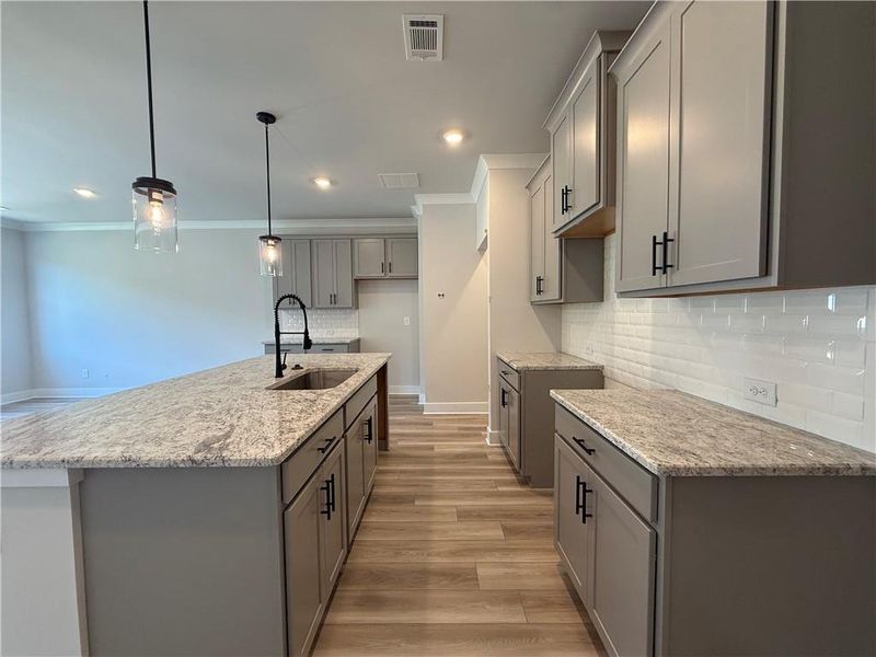 Furnished interior view inside a new home in The Towns at Auburn Station East, Auburn (Image 4).