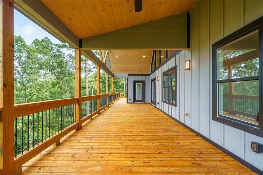 Exterior details and patio area of a home in , Ellijay (Image 10).