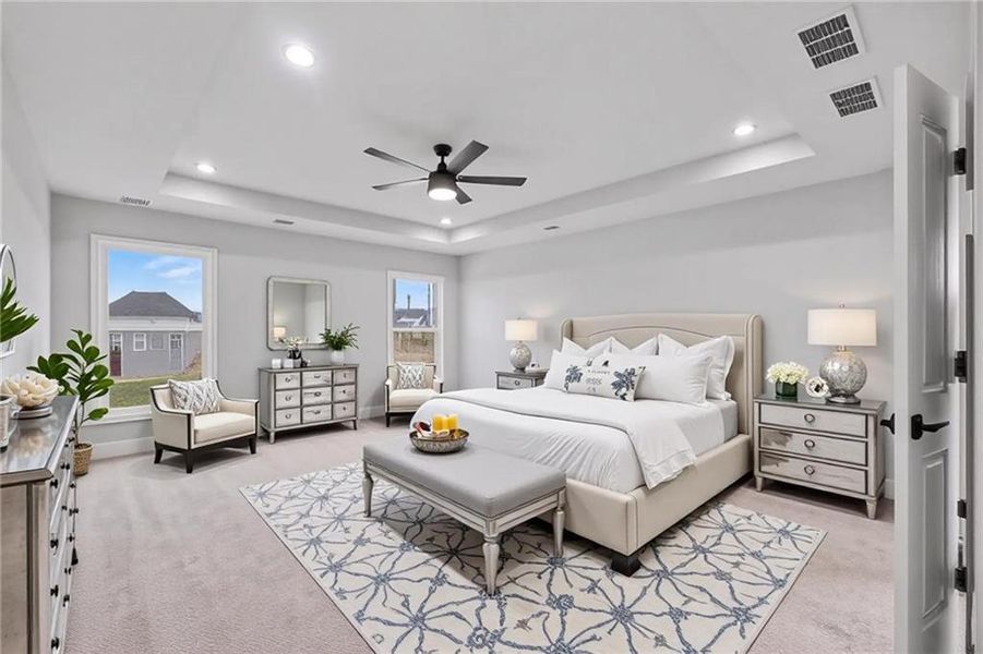 Furnished interior view inside a new home in , Hoschton (Image 13).