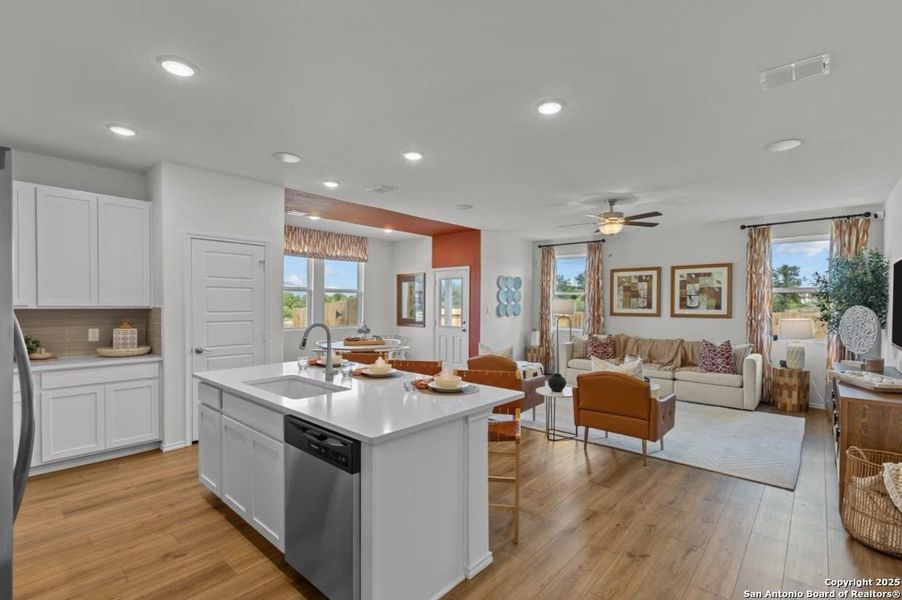 Furnished interior view inside a new home in Bricewood, San Antonio (Image 8).