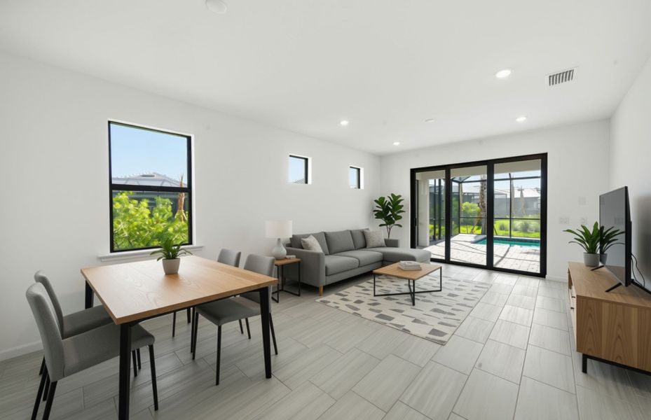 Furnished interior view inside a new home in Terreno, Naples (Image 12). Furnished interior view inside a new home in Terreno, Naples (Image 12).