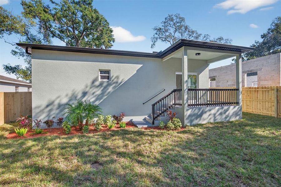 Exterior details and patio area of a home in , Tampa (Image 34). Exterior details and patio area of a home in , Tampa (Image 34).