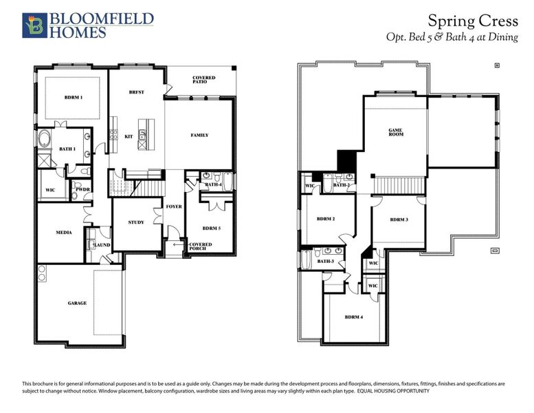 Spring Cress Opt Bed 5 & Bath 4 at Dining