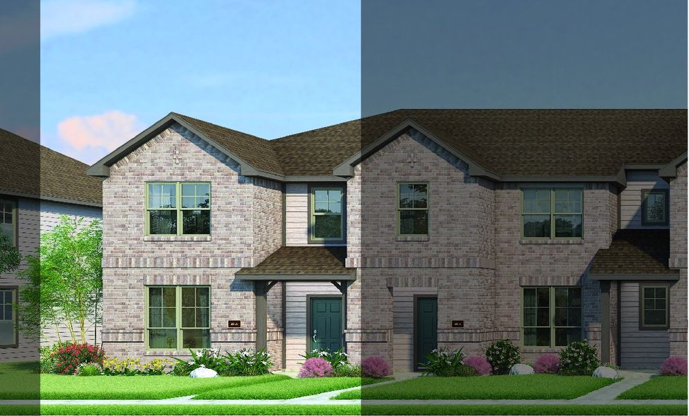 Travis with Elevation 6B Brick Exterior 2023 Townhomes Travis with Elevation 6B Brick Exterior 2023 Townhomes