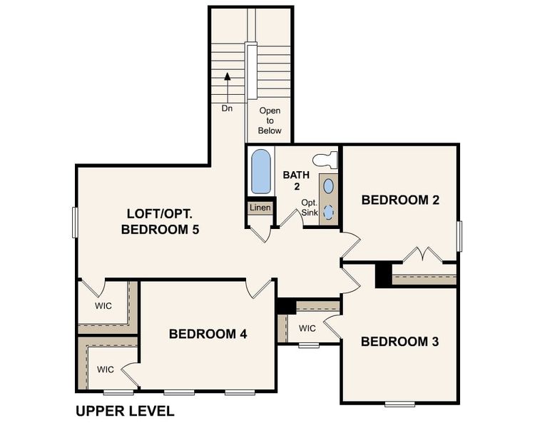 2D floor plan layout of this home in Summerwood Estates, Red Oak, TX (Image 3).