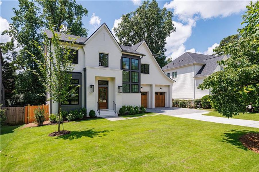Front exterior of a new home in , Atlanta, GA, highlighting curb appeal (Image 33).