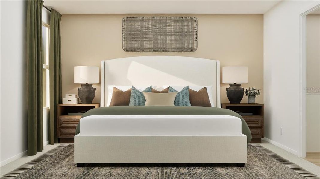 Furnished interior view inside a new home in Crosswinds, Haines City (Image 14).