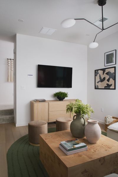 Furnished interior view inside a new home in Lyric at RidgeGate Townhomes, Lone Tree (Image 11).