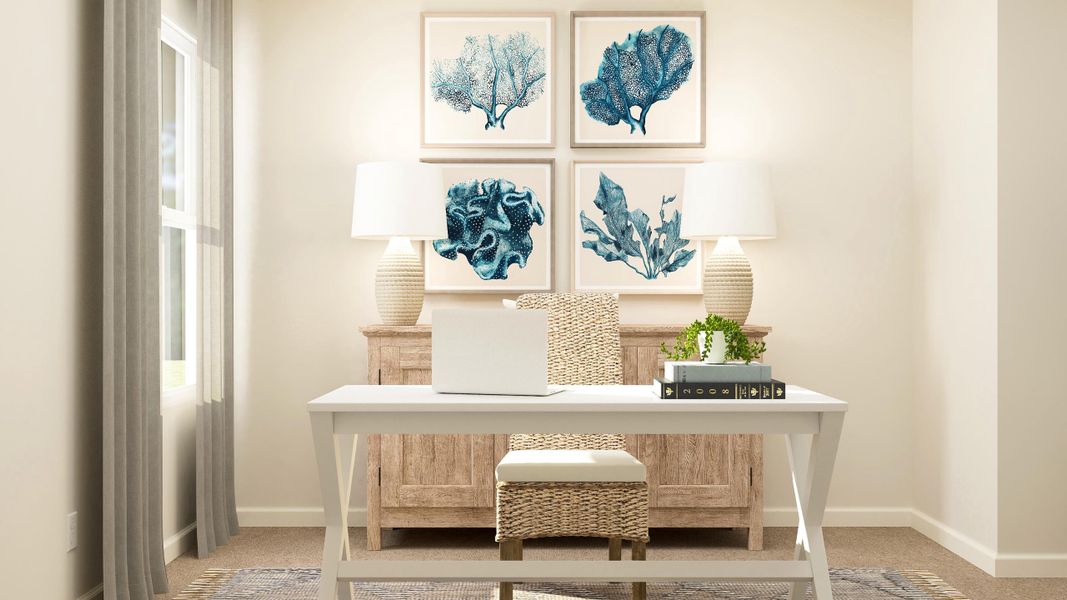 A table with a lamp and a mirror on it. A table with a lamp and a mirror on it.