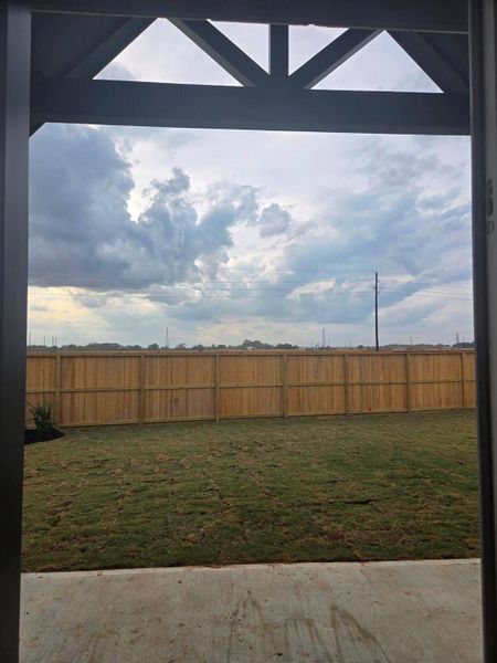 Vaulted Covered Rear Patio