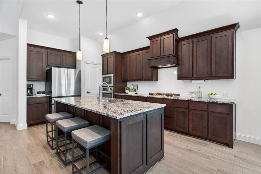 Kitchen checks all the boxes - starting with the huge center island. Kitchen checks all the boxes - starting with the huge center island.