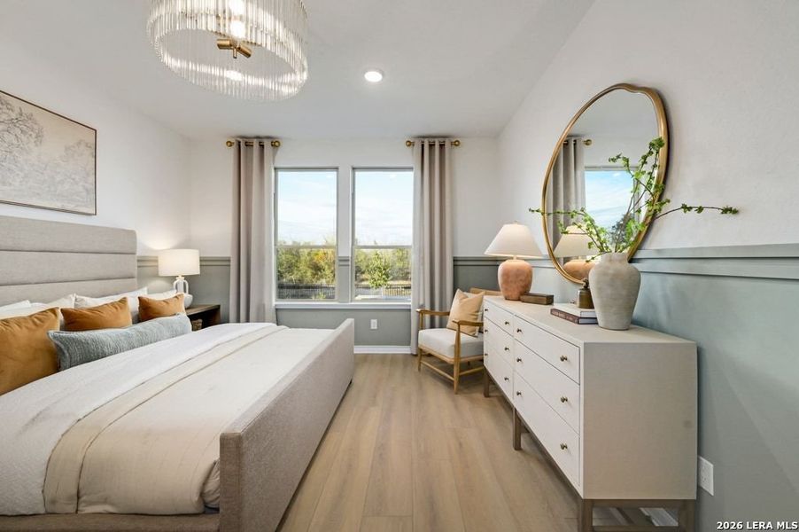 Furnished interior view inside a new home in Nopal Valley, San Antonio (Image 26).