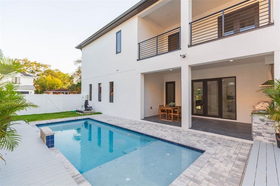 Front exterior of a new home in , Tampa, FL, highlighting curb appeal (Image 28). Front exterior of a new home in , Tampa, FL, highlighting curb appeal (Image 28).
